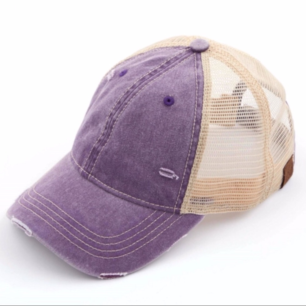 🌺🆕5⭐️Vintage distressed cap mesh back - Picture 2 of 2